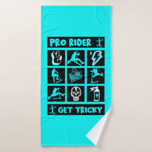 Pro Scooter Free Rider Tricks Badehandtuch