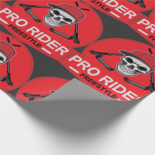Pro Scooter Free Rider Tricks Geschenkpapier (Ecke)