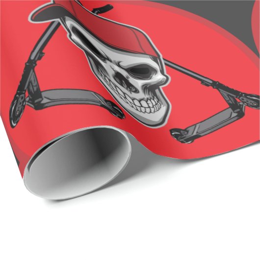 Pro Scooter Free Rider Tricks Geschenkpapier (Rolleneckpunkt)