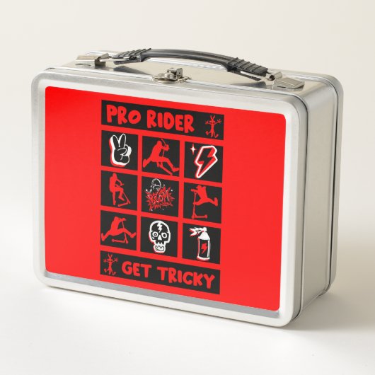 Pro Scooter Free Rider Tricks Metall Brotdose (Vorderseite)