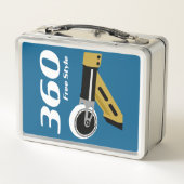 Pro Scooter Free Rider Tricks Metall Brotdose (Rückseite)