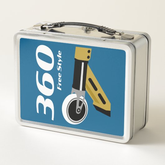 Pro Scooter Free Rider Tricks Metall Brotdose (Rückseite)