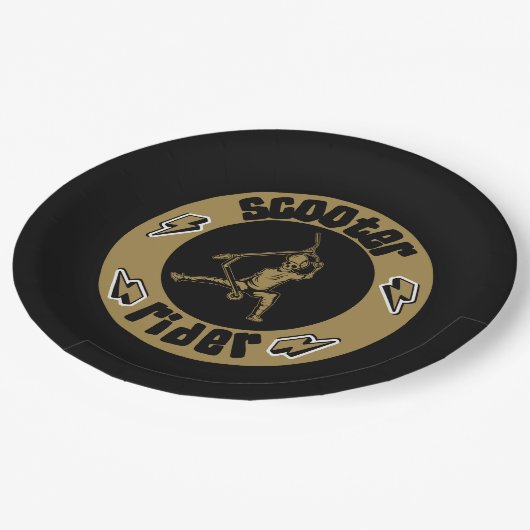 Pro Scooter Free Rider Tricks Pappteller (Schrägansicht)