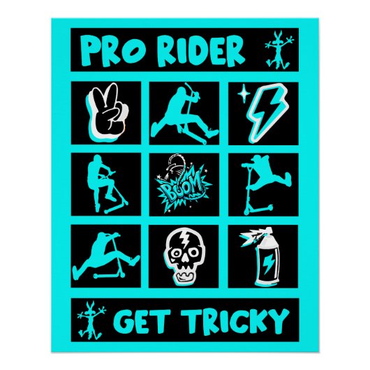 Pro Scooter Free Rider Tricks Poster (Vorderseite)