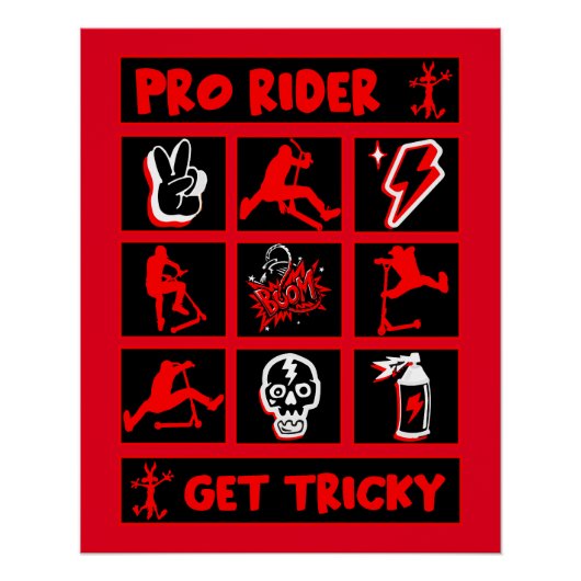 Pro Scooter Free Rider Tricks Poster (Vorderseite)