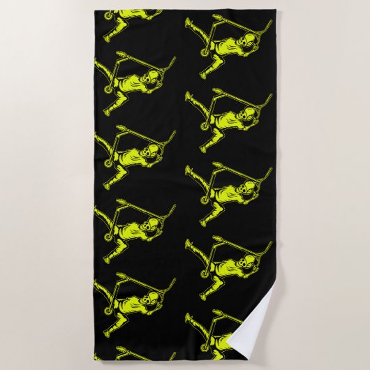 Pro Scooter Free Rider Tricks Strandtuch (Vorderseite)