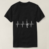 Pro Second Amendment 2A Gun Lover AR15 Heartbeat T-Shirt (Design vorne)