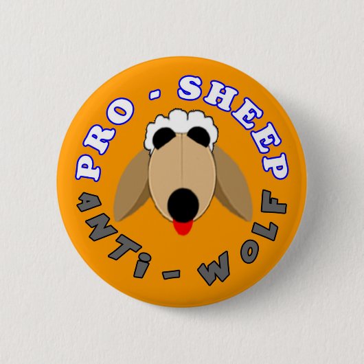 PRO-SHEEP/ANTI-WOLF - Perfect Strangers Button (Vorderseite)