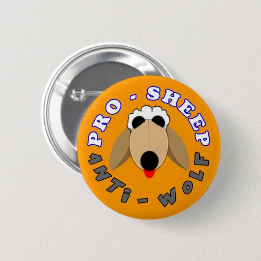 PRO-SHEEP/ANTI-WOLF - Perfect Strangers Button (Vorne & Hinten)