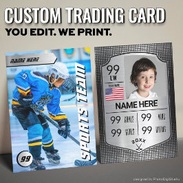 Pro Shield Hockey Trading Card Hockey Player Card Telefonnummerkarte