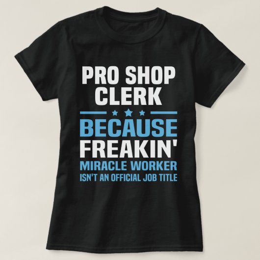 Pro Shop-Mitarbeiter T-Shirt (Design vorne)