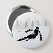Pro Skier, Ski Snowboard Button (Vorne & Hinten)