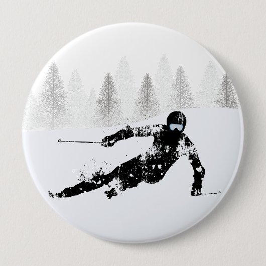 Pro Skier, Ski Snowboard Button (Vorderseite)