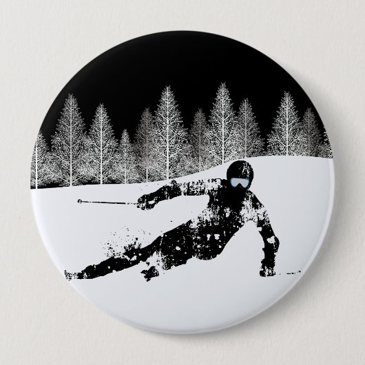 Pro Skier, Ski Snowboard Button (Vorderseite)