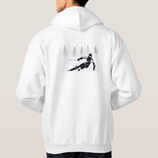 Pro Skier, Ski Snowboard Hoodie (Rückseite)