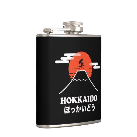 Pro Skier, Ski Snowboard, Japanisch Flachmann (Rechts)