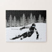 Pro Skier, Ski Snowboard Puzzle (Horizontal)