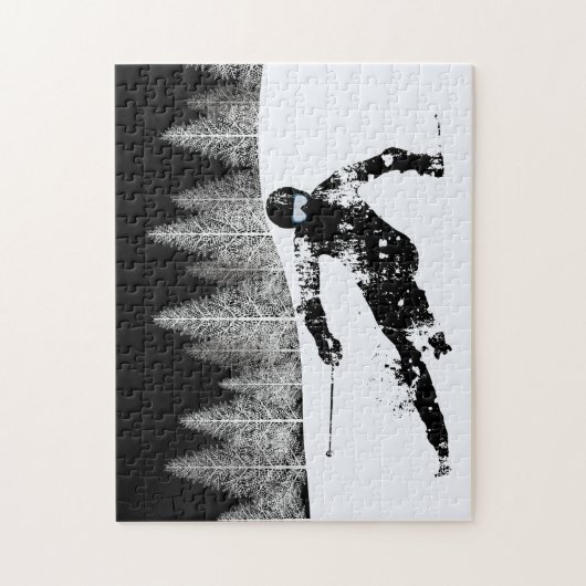 Pro Skier, Ski Snowboard Puzzle (Vertikal)