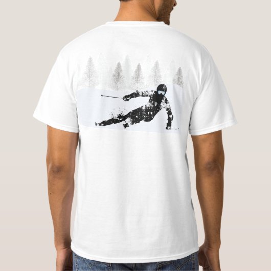 Pro Skier, Ski Snowboard T - Shirt (Rückseite)