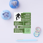 Pro Snowboarder, Ski/Snowboarden Unterricht/Klasse Flyer (Einzeln)