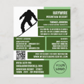 Pro Snowboarder, Ski/Snowboarden Unterricht/Klasse Flyer (Vorne)