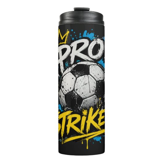 Pro Striker Urban Graffiti Fußball Thermosbecher (Vorderseite)