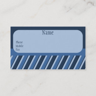 Pro Stripes Business Card, blau Visitenkarte