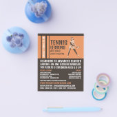 Pro Tennis Player, Tennisunterricht/Klassenwerbung Flyer (Einzeln)