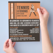 Pro Tennis Player, Tennisunterricht/Klassenwerbung Flyer (Hand)
