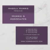 Pro Textures Business Card, Eggplant Visitenkarte (Vorne/Hinten)