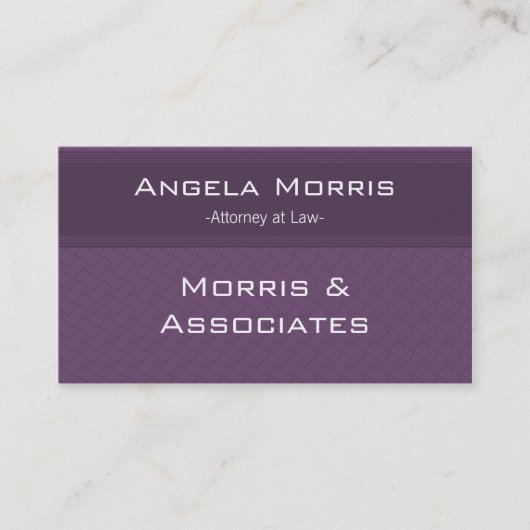 Pro Textures Business Card, Eggplant Visitenkarte (Vorderseite)
