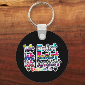 Pro Trans/We Exist Combo  Schlüsselanhänger (Rückseite)