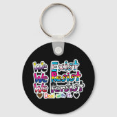 Pro Trans/We Exist Combo  Schlüsselanhänger (Rückseite)