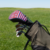 Pro Trump 2020 Retro Patriotische Streifen Golf Headcover (In SItu)
