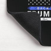 Pro Trump 2024 Back The Blue Thin Blue Line Mousepad (Ecke)
