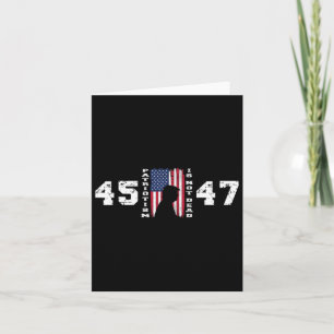 Pro Trump 45 47 Patriotismus ist nicht tot Vintage Karte