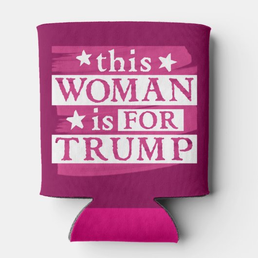pro Trump | Diese Frau ist für Trump Wahlgerät Dosenkühler (Rückseite)