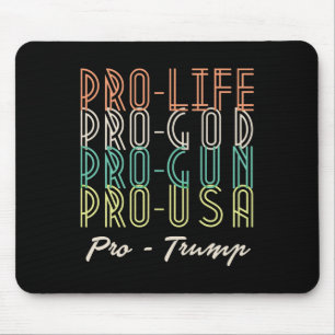 Pro Trump Leben Gott Waffen Republikaner Mousepad
