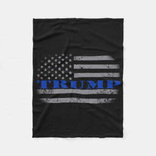 Pro Trump Politische Amerikanische Flagge T-Shirt  Fleecedecke