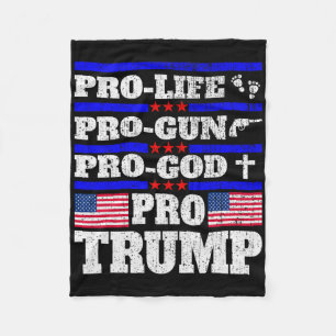 Pro Trump Pro Leben Pro Waffe Pro Gott Trump Us Fl Fleecedecke