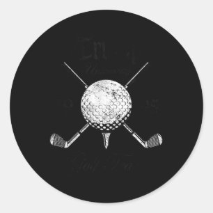 Pro Trump Vintage University Golf Team Lustiges Ge Runder Aufkleber