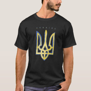 Pro Ukraine Support Flag Symbol ukrainischer Präs T-Shirt