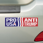 Pro USA / Anti Trump Patriotic Bumper Sticker Autoaufkleber (Auf Auto)