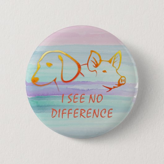 Pro Vegan Go Vegane vegetarische Aktivistin Wasser Button (Vorderseite)