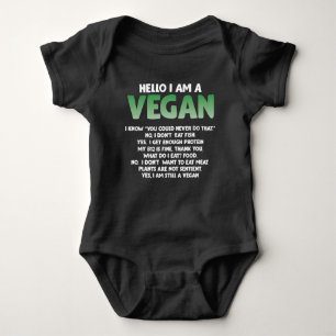 Pro Veganer Aktivismus-Anweisung Gym Athlete Veggi Baby Strampler