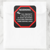 Pro-Verkäufer-Sicherheitsticker für Windows Quadratischer Aufkleber (Tasche)