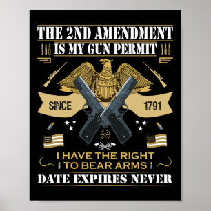 Pro-Waffen Zweites Änderungsrecht Ist Mein Waffens Poster