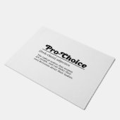 Pro-wahl, Frauen Reproduktionsrechte, Abtreibung r Fußmatte (Schrägansicht)