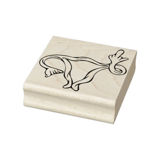 Pro-Wahl Uterus gedreht Gummistempel (Stempel)