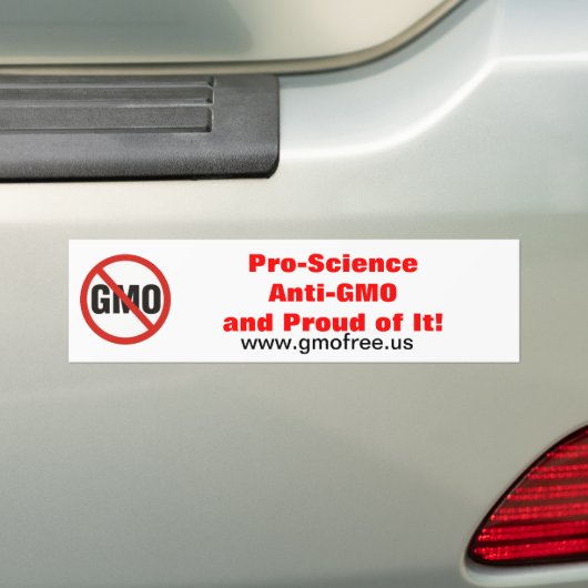 Pro-Wissenschaft Anti-GMO Autoaufkleber (Auf Auto)